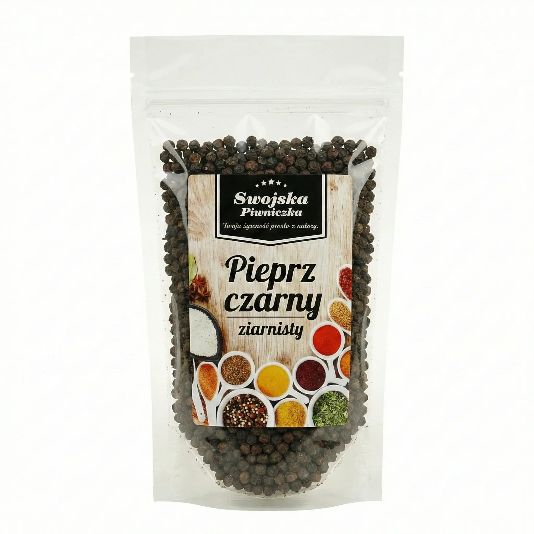 PIEPRZ CZARNY ZIARNO ZIARNISTY 1Kg Swojska Piwniczka